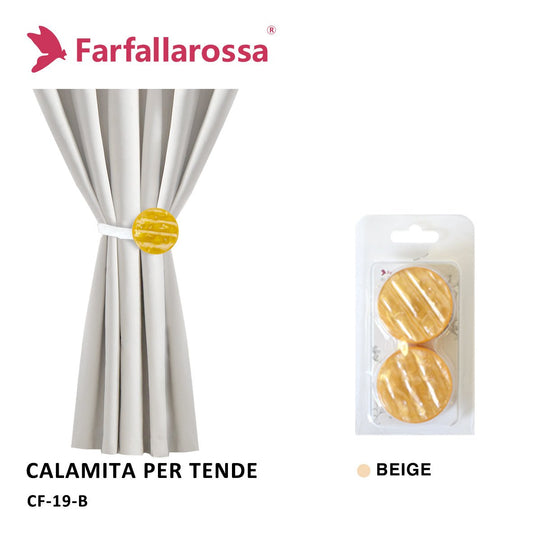 Calamite Per Tende Magnetiche - Fermatende Moderne per Casa e Ufficio Art. CF-19 Farfallarossa