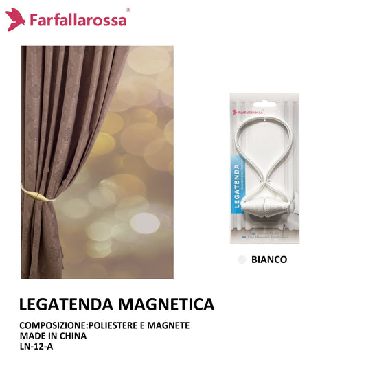 Calamita per Tende LN-12 Farfallarossa | Fermatenda Magnetici 1PZ